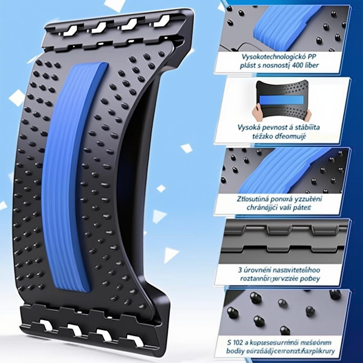 Ergonomický protahovací nástroj na záda – ulevuje od bolesti a zlepšuje držení těla ⚡ Druhá kus za poloviční cenu!