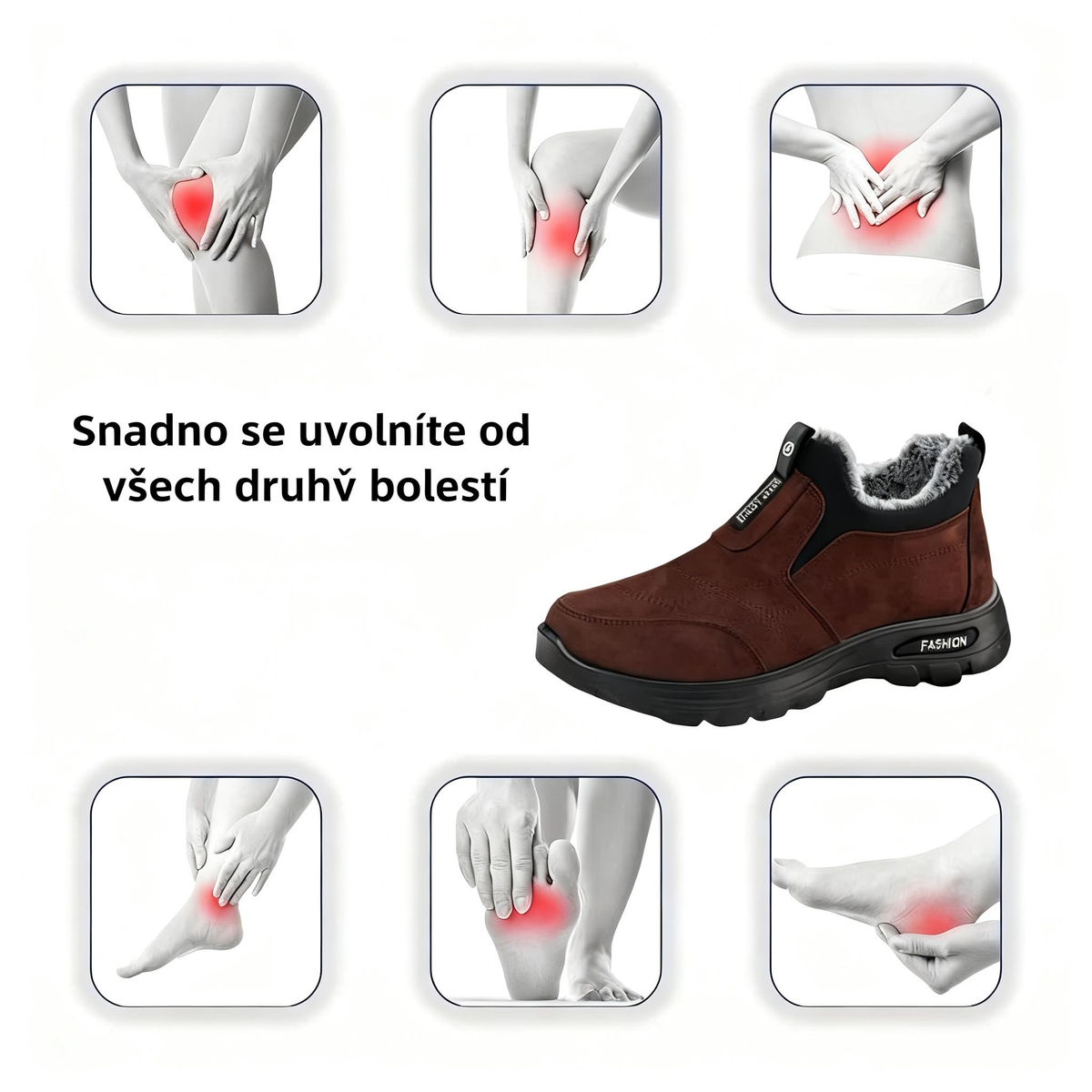 【🎁50% SLEVA DNES – NEZMEŠKEJTE TO】Ergonomicky navržené ortopedické zimní boty – podpora klenby 👞Úleva od bolesti při chůzi