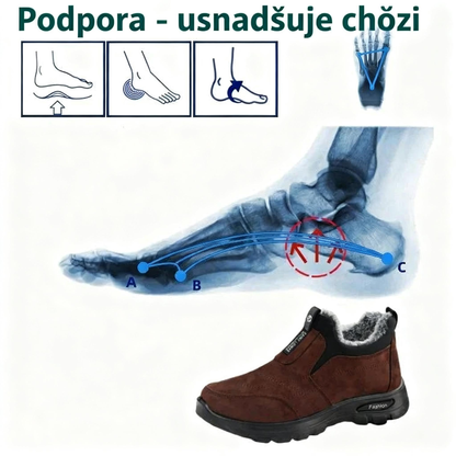 【🎁50% SLEVA DNES – NEZMEŠKEJTE TO】Ergonomicky navržené ortopedické zimní boty – podpora klenby 👞Úleva od bolesti při chůzi