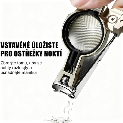 🎉 Exkluzivně pro členy –Speciálně navrženy pro seniory, nůžky na nehty proti stříkání , s lupou 🔍 pro přesné a bezpečné stříhání