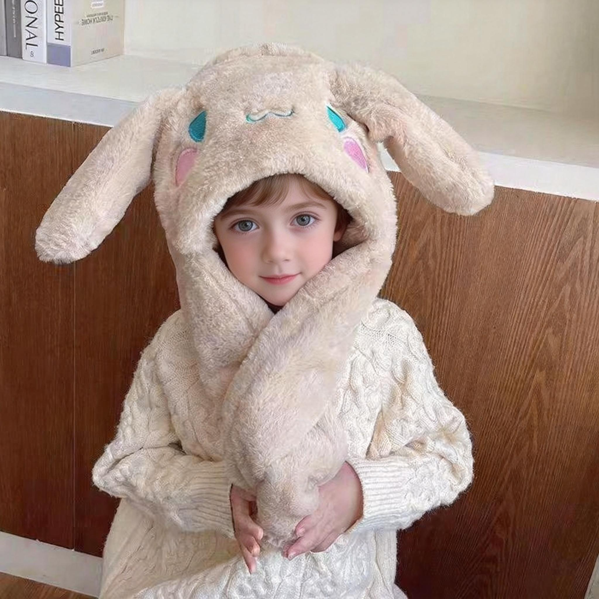 [🎉 Exkluzivně pro členy ]Vnoučaty neodolatelný velikonoční dárek – hebká králičí čepice s pohyblivými oušky 🐰