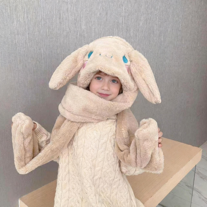 [🎉 Exkluzivně pro členy ]Vnoučaty neodolatelný velikonoční dárek – hebká králičí čepice s pohyblivými oušky 🐰