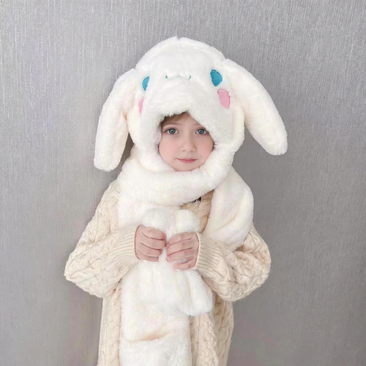 [🎉 Exkluzivně pro členy ]Vnoučaty neodolatelný velikonoční dárek – hebká králičí čepice s pohyblivými oušky 🐰