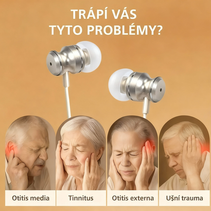 Přenosné zařízení pro terapii uší červeným světlem 650nm – navrženo pro starší osoby 😊