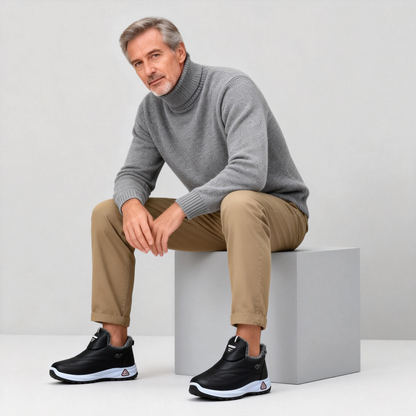 Univerzální široké dámské boty s hřejivou podšívkou, protiskluzová měkká podešev, lehké a pohodlné 👟 Ortopedické zimní boty pro seniorky