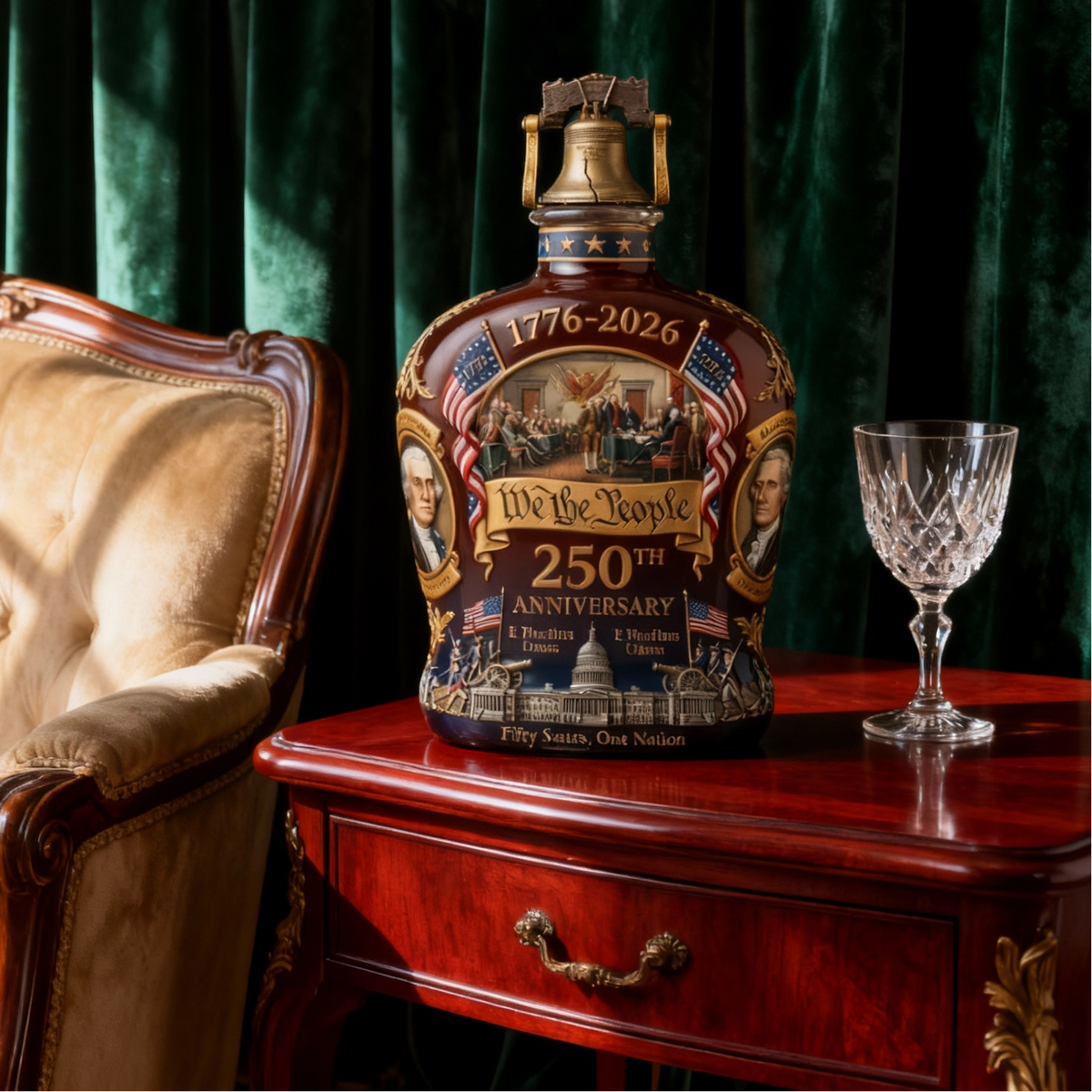 Pamětní whisky láhev „We The People – 250 let