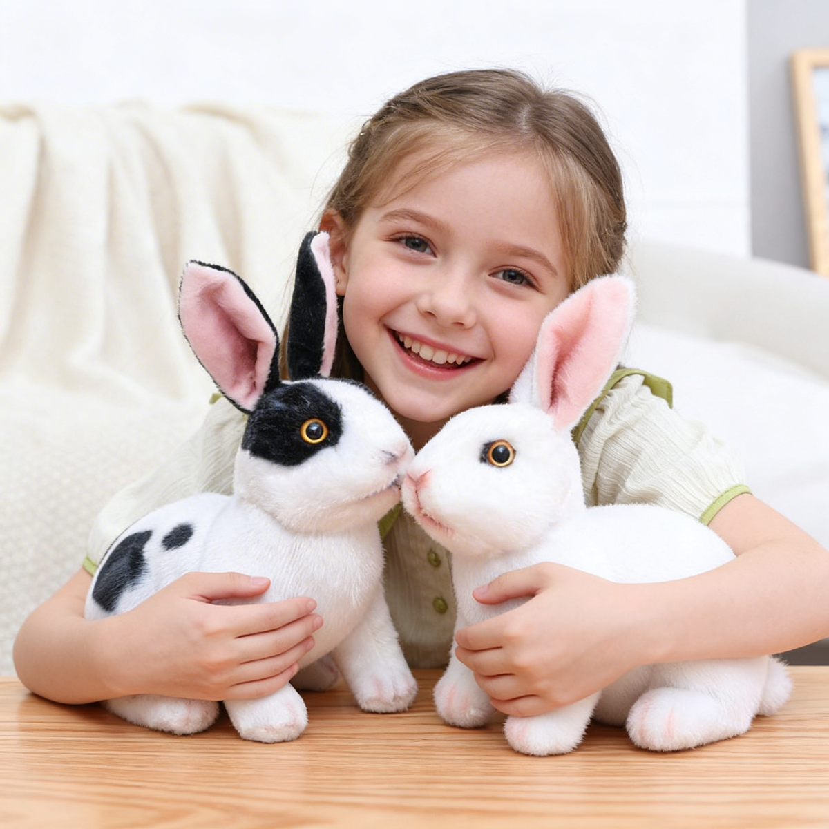 [🎉 Exkluzivně pro členy ]Zoeurva nejrealističtější plyšový králíček 🐰 – roztomilý, měkký a uklidňující společník pro klidný spánek, nejlepší dárek pro miminko