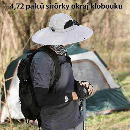 🌞Solární čepice s ventilátorem – prodyšný klobouk proti UV záření na rybaření a pláž pro muže i ženy