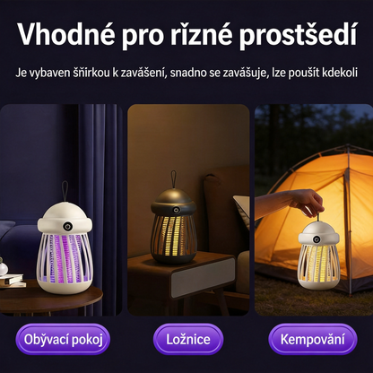 🌙 Letní UV lampa proti komárům – tichá, zdravá a účinná ochrana po celou noc