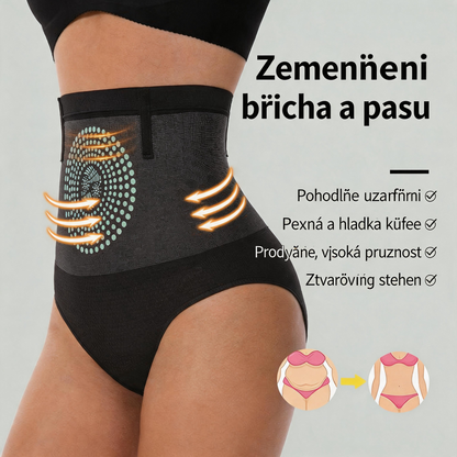 [🎉Exkluzivní nabídka pro členy] 🔥 Dámské Stahovací Kalhotky s Vysokým Pasem – Hřejivá Ochrana Břicha, Bezešvé Pohodlí, Velké Velikosti