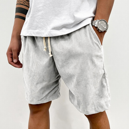 🔥 Nejpohodlnější pánské letní manšestrové šortky – volný střih, stahovací pas a styl pro každý den! 👖✨