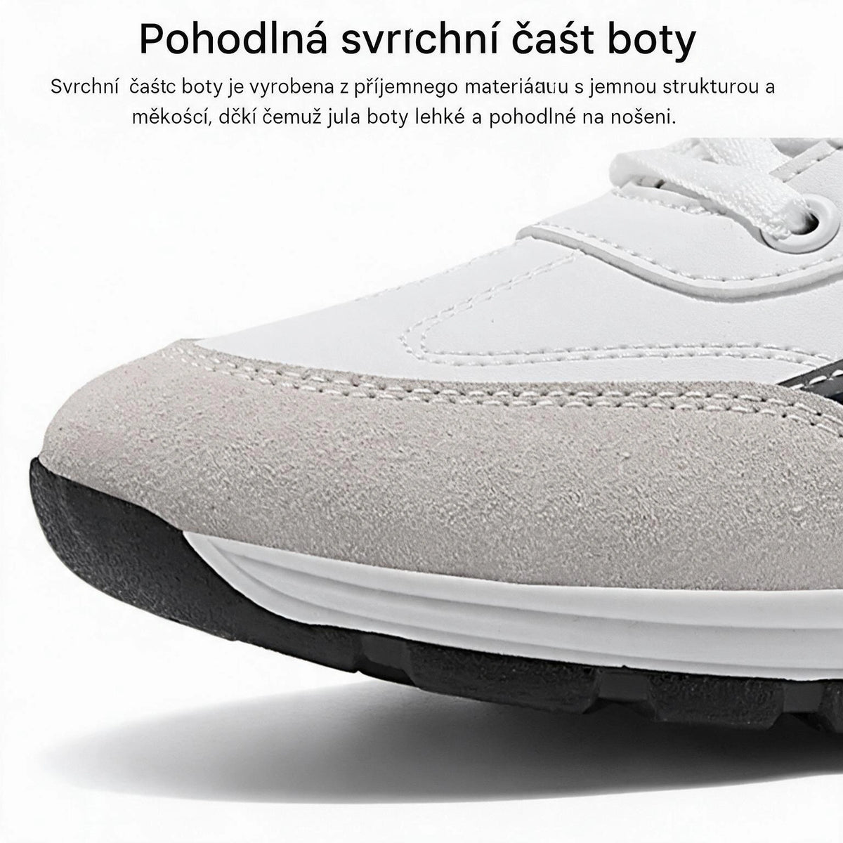 Ortopedická obuv speciálně navržená pro osoby s problémy chodidel, poskytující podporu klenby a pomáhající zmírnit bolesti zad, kloubů a chodidel.