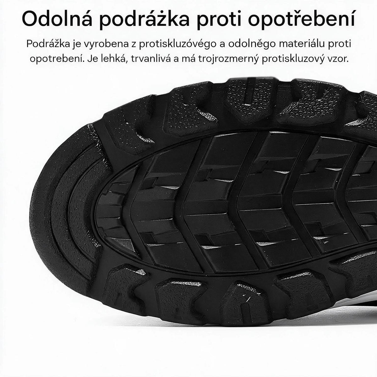 Ortopedická obuv speciálně navržená pro osoby s problémy chodidel, poskytující podporu klenby a pomáhající zmírnit bolesti zad, kloubů a chodidel.