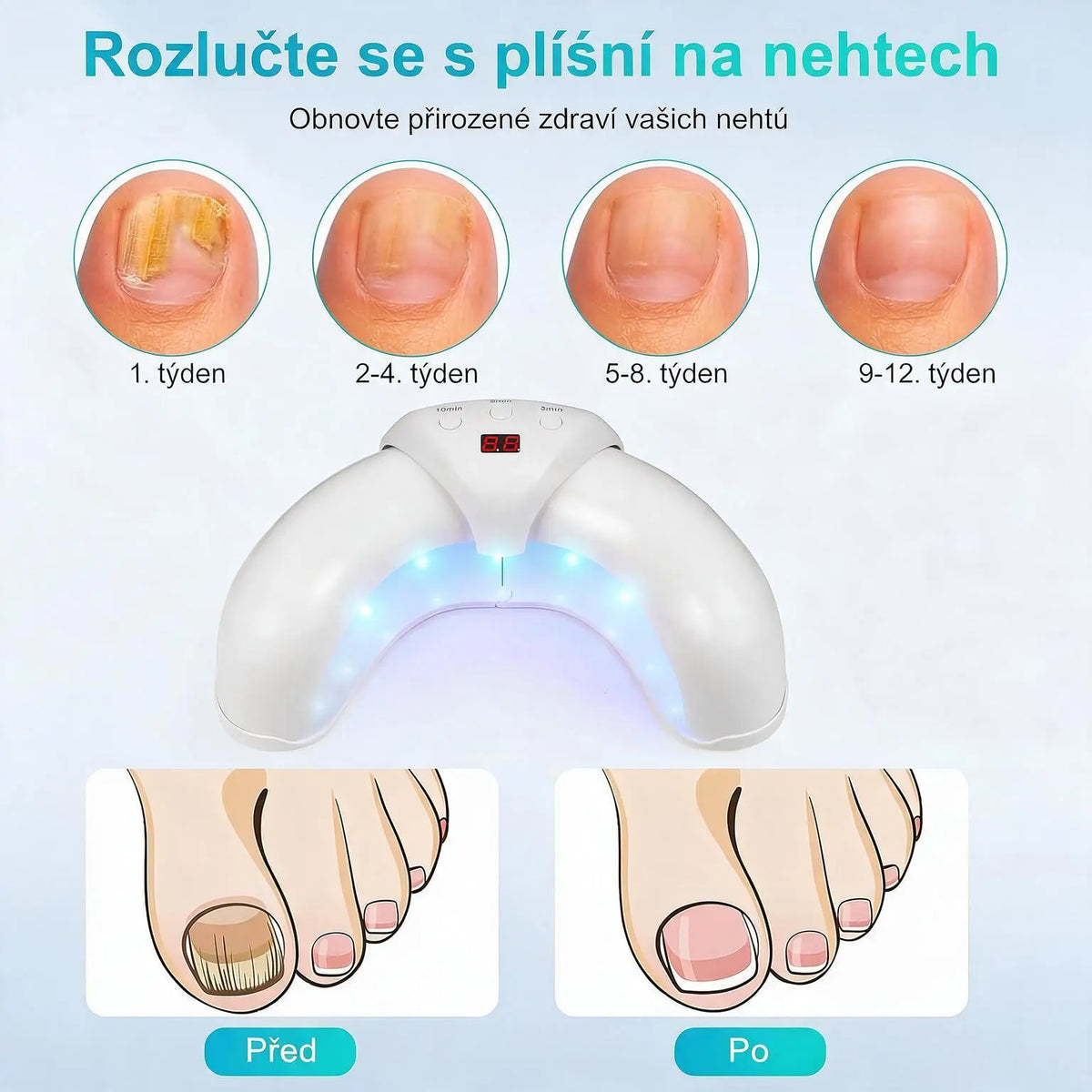 Trojitá Lampa pro Péči o Nehty – 7 Minut Denně pro Čistší a Zdravější Vzhled Nehtů