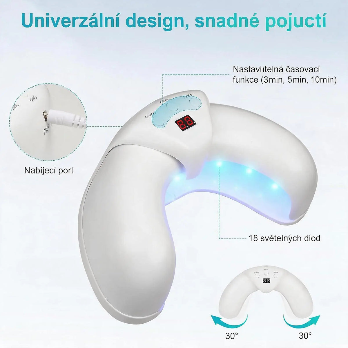 Trojitá Lampa pro Péči o Nehty – 7 Minut Denně pro Čistší a Zdravější Vzhled Nehtů