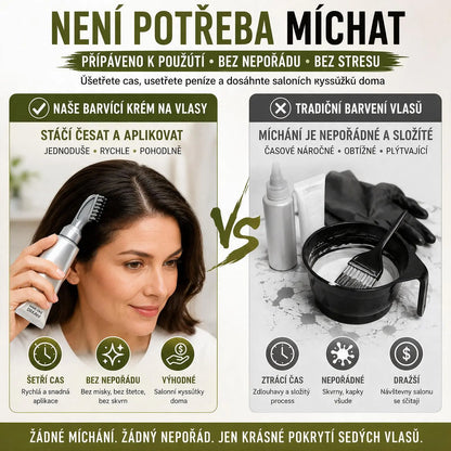 🔥 POSLEDNÍ DEN – 50% SLEVA | Mladší Vzhled během Pár Minut! Snadná Úprava Barvy Vlasů Doma