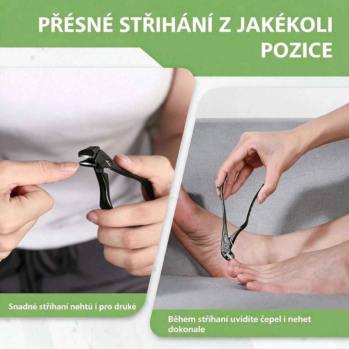 Ergonomické kleštičky na nehty pro seniory – Snadné a přesné stříhání bez námahy