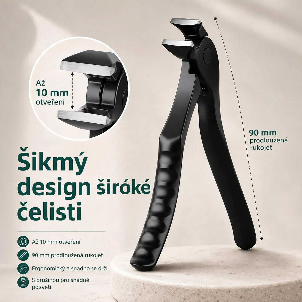 Ergonomické kleštičky na nehty pro seniory – Snadné a přesné stříhání bez námahy