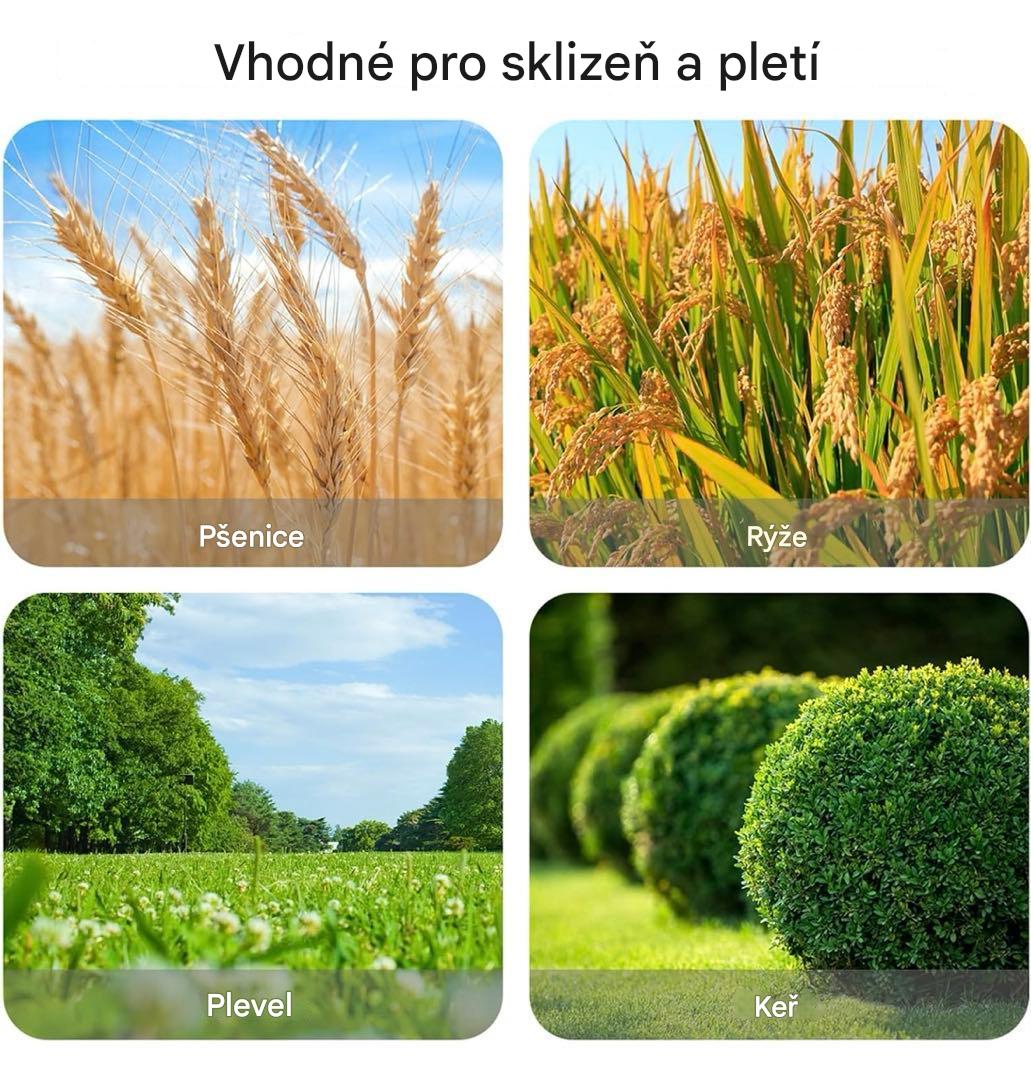 Žací nůž — snadno seká trávu i křoviny, je ostrý a efektivní!